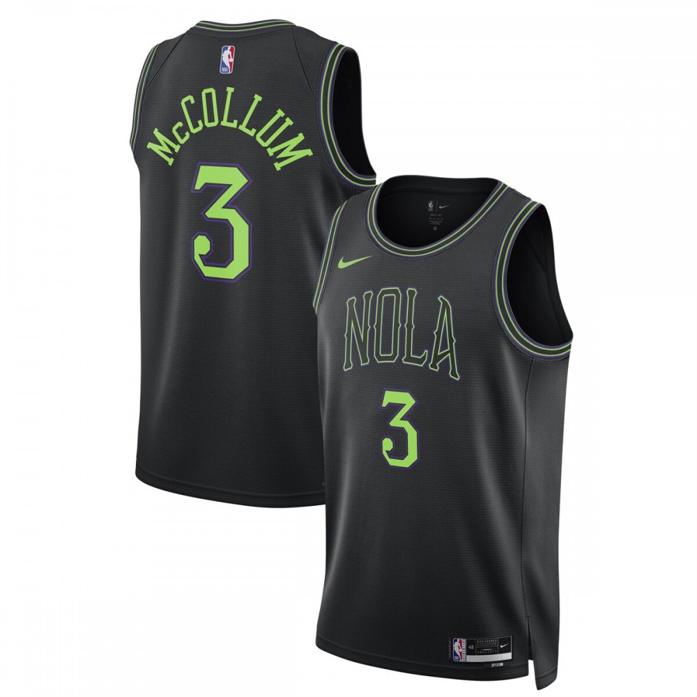 CJ McCollum New Orleans Pelicans Unisex 2023/24 Swingman Jersey - Black - City Edition-Pro Kit Vault | Brand New 26/27 Sports Jerseys